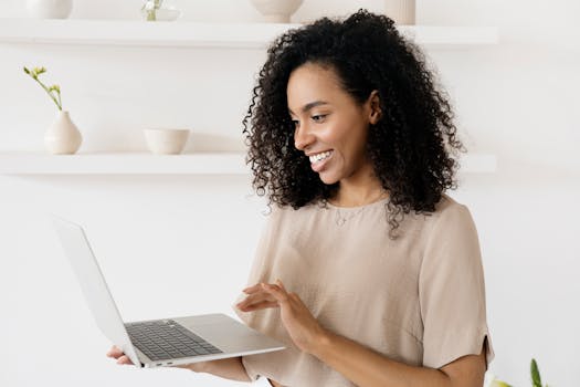 young professional working on a laptop