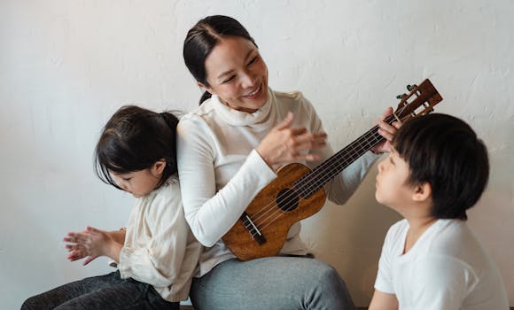 happy family engaging in offline activities