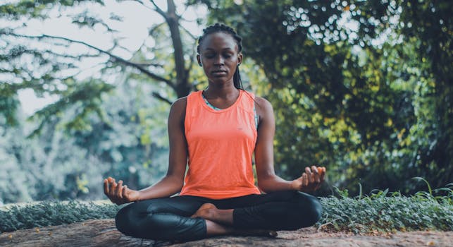 person meditating