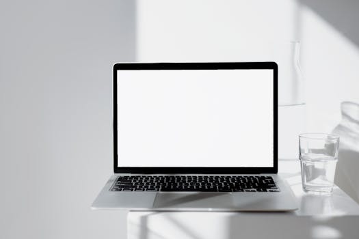 image of a serene workspace promoting digital wellness