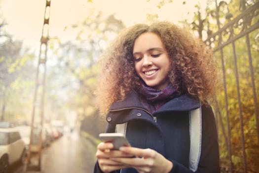 a person enjoying nature instead of scrolling on a phone